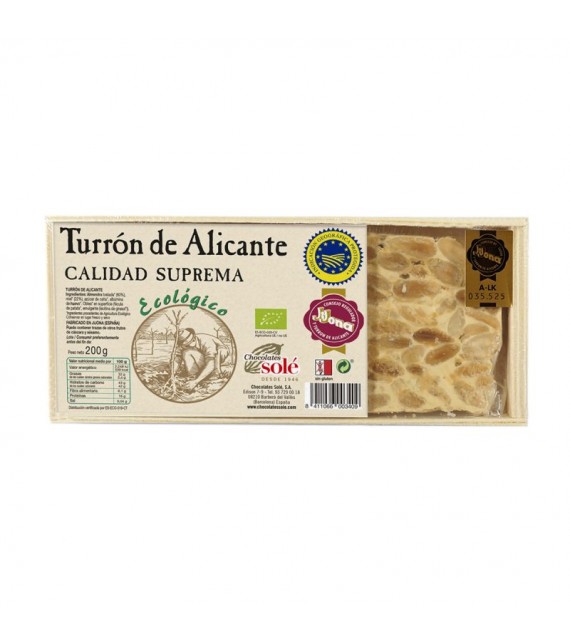 TURRÓN DE ALICANTE. 200 GR