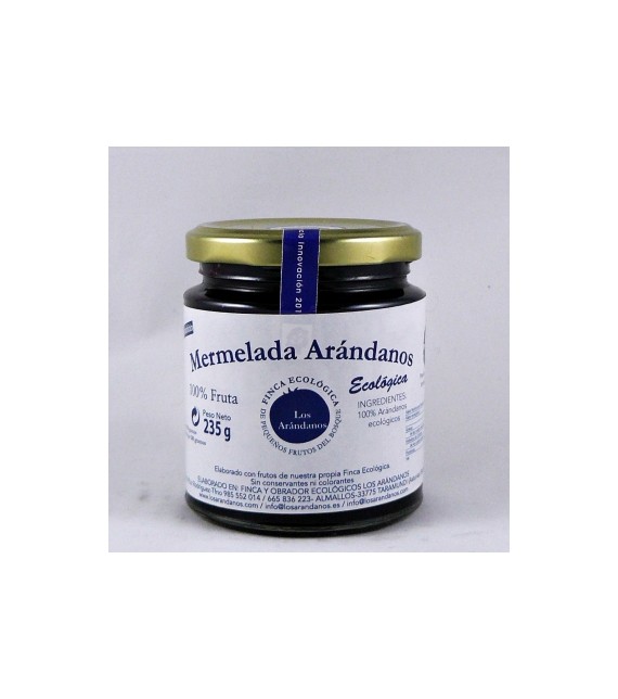 MERMELADA DE ARÁNDANOS (100% FRUTA) SIN AZÚCAR. 250 GR