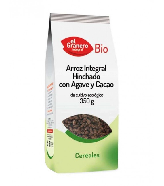 ARROZ INTEGRAL HINCHADO CON AGAVE Y CACAO 350 g