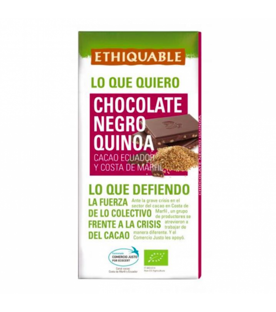CHOCOLATE NEGRO CON QUINOA 100 g