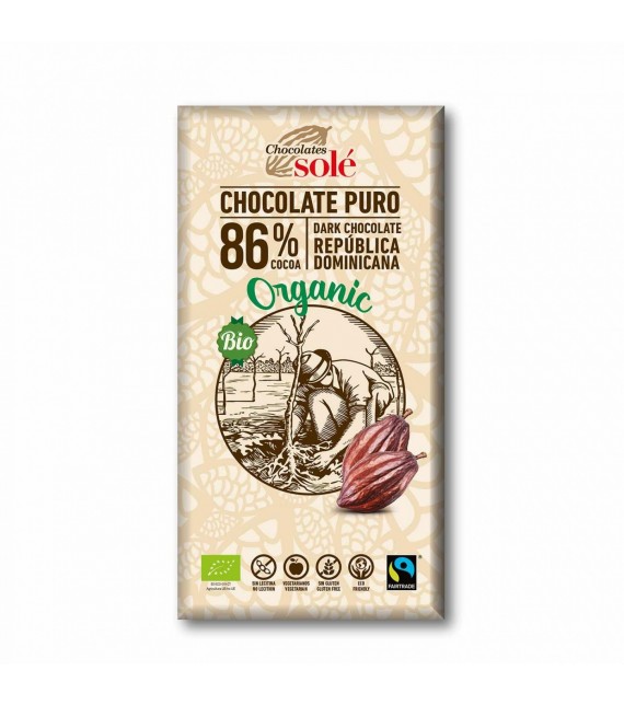 CHOCOLATE NEGRO 86% 100 g