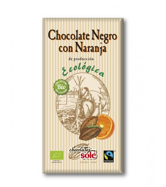 CHOCOLATE NEGRO CON NARANJA 100 g