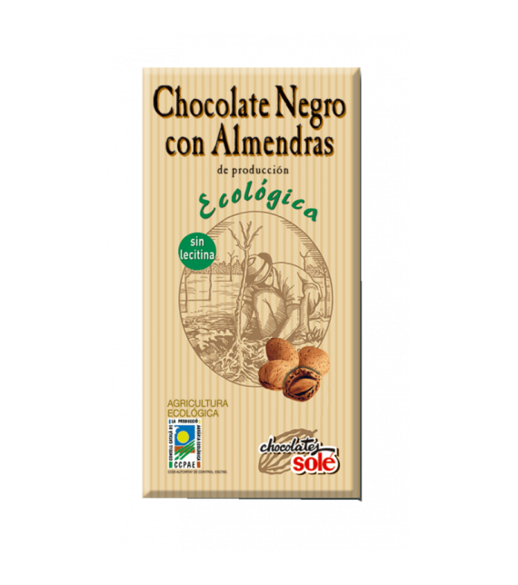 CHOCOLATE 73% CON ALMENDRAS 150 g