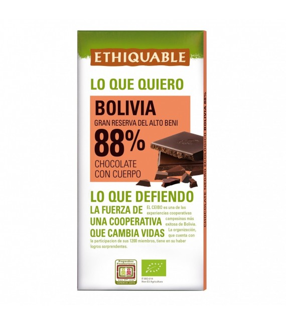 CHOCOLATE DE BOLIVIA 88% 100 g