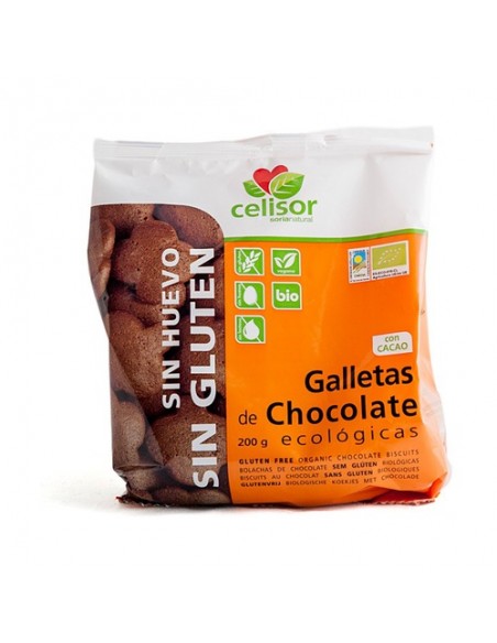 GALLETAS DE CHOCOLATE SIN GLUTEN 200 g